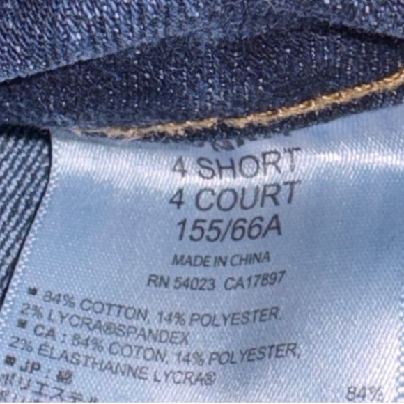 Old Navy The Sweetheart Jeans Women’s Size 4 Short Dark Wash Denim - Picture 5 of 5